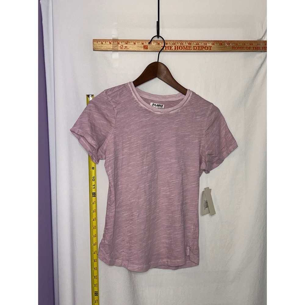 Grey State Women's Pink Cotton Short Sleeve Crew Neck T‎ Shirt Size XS